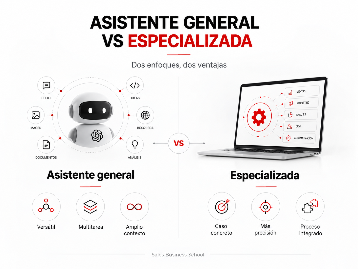 Comparativa entre un asistente general de Inteligencia Artificial y una herramienta de IA especializada
