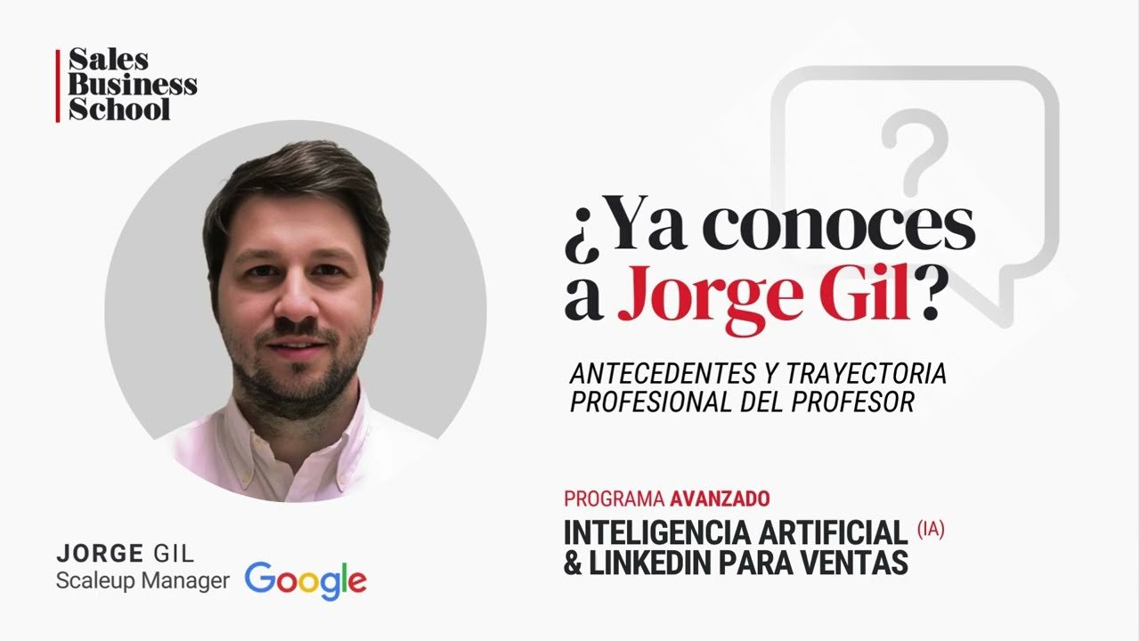 ¿Ya conoces a Jorge Gil?