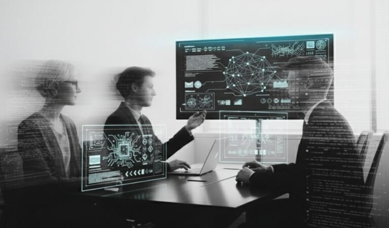 Equipo comercial implementando IA generativa